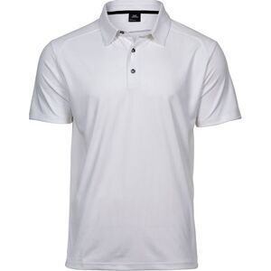 Tee Jays Mens Luxury Sport Polo Shirt / White
